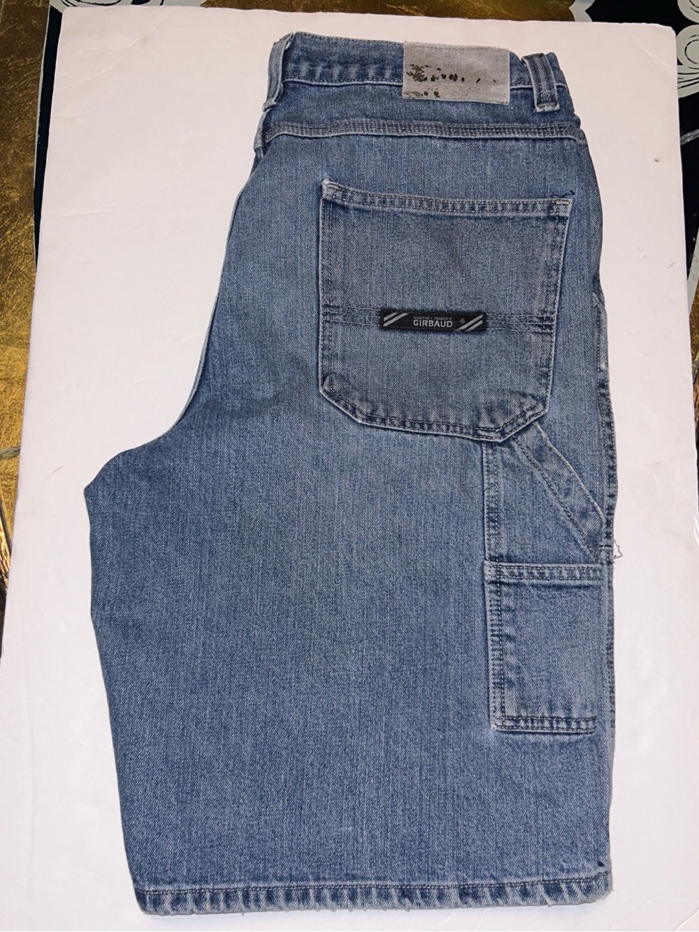 Marithe Francois Girbaud Light Blue Denim Cargo Shorts